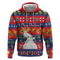 Sulphur-crested Cockatoo Australia Christmas Hoodie Aussie Xmas Beach Vibes - Aussie Hoodie