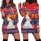 Sulphur-crested Cockatoo Australia Christmas Hoodie Dress Aussie Xmas Beach Vibes - Aussie Hoodie