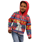 Sulphur-crested Cockatoo Australia Christmas Kid Hoodie Aussie Xmas Beach Vibes - Aussie Hoodie
