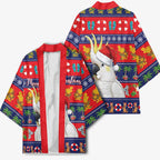 Sulphur-crested Cockatoo Australia Christmas Kimono Aussie Xmas Beach Vibes - Aussie Hoodie