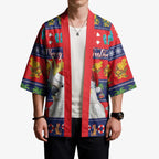 Sulphur-crested Cockatoo Australia Christmas Kimono Aussie Xmas Beach Vibes - Aussie Hoodie