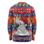 Sulphur-crested Cockatoo Australia Christmas Long Sleeve Shirt Aussie Xmas Beach Vibes - Aussie Hoodie