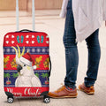 Sulphur-crested Cockatoo Australia Christmas Luggage Cover Aussie Xmas Beach Vibes - Aussie Hoodie