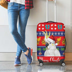 Sulphur-crested Cockatoo Australia Christmas Luggage Cover Aussie Xmas Beach Vibes - Aussie Hoodie