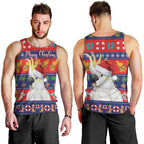 Sulphur-crested Cockatoo Australia Christmas Men Tank Top Aussie Xmas Beach Vibes - Aussie Hoodie