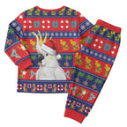 Sulphur-crested Cockatoo Australia Christmas Pajama Set Aussie Xmas Beach Vibes - Aussie Hoodie