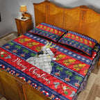 Sulphur-crested Cockatoo Australia Christmas Quilt Bed Set Aussie Xmas Beach Vibes - Aussie Hoodie