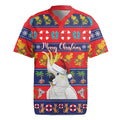 Sulphur-crested Cockatoo Australia Christmas Rugby Jersey Aussie Xmas Beach Vibes - Aussie Hoodie