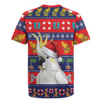 Sulphur-crested Cockatoo Australia Christmas Rugby Jersey Aussie Xmas Beach Vibes - Aussie Hoodie