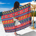 Sulphur-crested Cockatoo Australia Christmas Sarong Aussie Xmas Beach Vibes - Aussie Hoodie