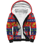 Sulphur-crested Cockatoo Australia Christmas Sherpa Hoodie Aussie Xmas Beach Vibes - Aussie Hoodie