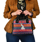 Sulphur-crested Cockatoo Australia Christmas Shoulder Handbag Aussie Xmas Beach Vibes - Aussie Hoodie