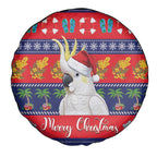 Sulphur-crested Cockatoo Australia Christmas Spare Tire Cover Aussie Xmas Beach Vibes - Aussie Hoodie