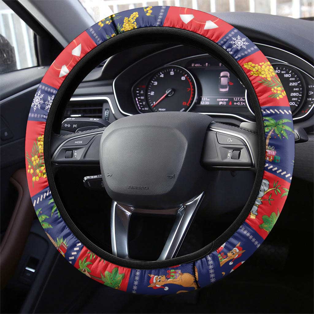 Sulphur-crested Cockatoo Australia Christmas Steering Wheel Cover Aussie Xmas Beach Vibes - Aussie Hoodie