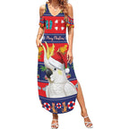 Sulphur-crested Cockatoo Australia Christmas Summer Maxi Dress Aussie Xmas Beach Vibes - Aussie Hoodie
