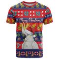 Sulphur-crested Cockatoo Australia Christmas T Shirt Aussie Xmas Beach Vibes - Aussie Hoodie