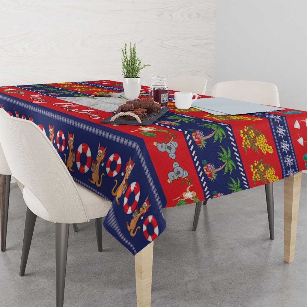 Sulphur-crested Cockatoo Australia Christmas Tablecloth Aussie Xmas Beach Vibes - Aussie Hoodie