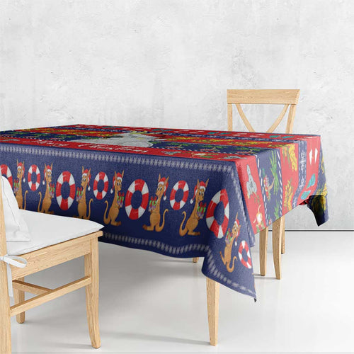Sulphur-crested Cockatoo Australia Christmas Tablecloth Aussie Xmas Beach Vibes - Aussie Hoodie