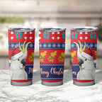 Sulphur-crested Cockatoo Australia Christmas Tumbler Cup Aussie Xmas Beach Vibes - Aussie Hoodie