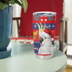 Sulphur-crested Cockatoo Australia Christmas Tumbler Cup Aussie Xmas Beach Vibes - Aussie Hoodie