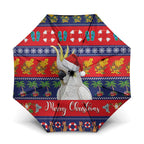 Sulphur-crested Cockatoo Australia Christmas Umbrella Aussie Xmas Beach Vibes - Aussie Hoodie