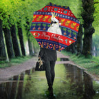 Sulphur-crested Cockatoo Australia Christmas Umbrella Aussie Xmas Beach Vibes - Aussie Hoodie