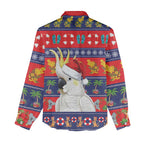 Sulphur-crested Cockatoo Australia Christmas Women Casual Shirt Aussie Xmas Beach Vibes - Aussie Hoodie