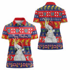 Sulphur-crested Cockatoo Australia Christmas Women Polo Shirt Aussie Xmas Beach Vibes - Aussie Hoodie