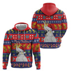 Sulphur-crested Cockatoo Australia Christmas Zip Hoodie Aussie Xmas Beach Vibes - Aussie Hoodie