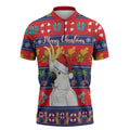 Sulphur-crested Cockatoo Australia Christmas Zipper Polo Shirt Aussie Xmas Beach Vibes - Aussie Hoodie