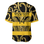 Taranaki Custom Rugby New Zealand Baseball Jersey Aotearoa Maori Pukana Tiki Mascot