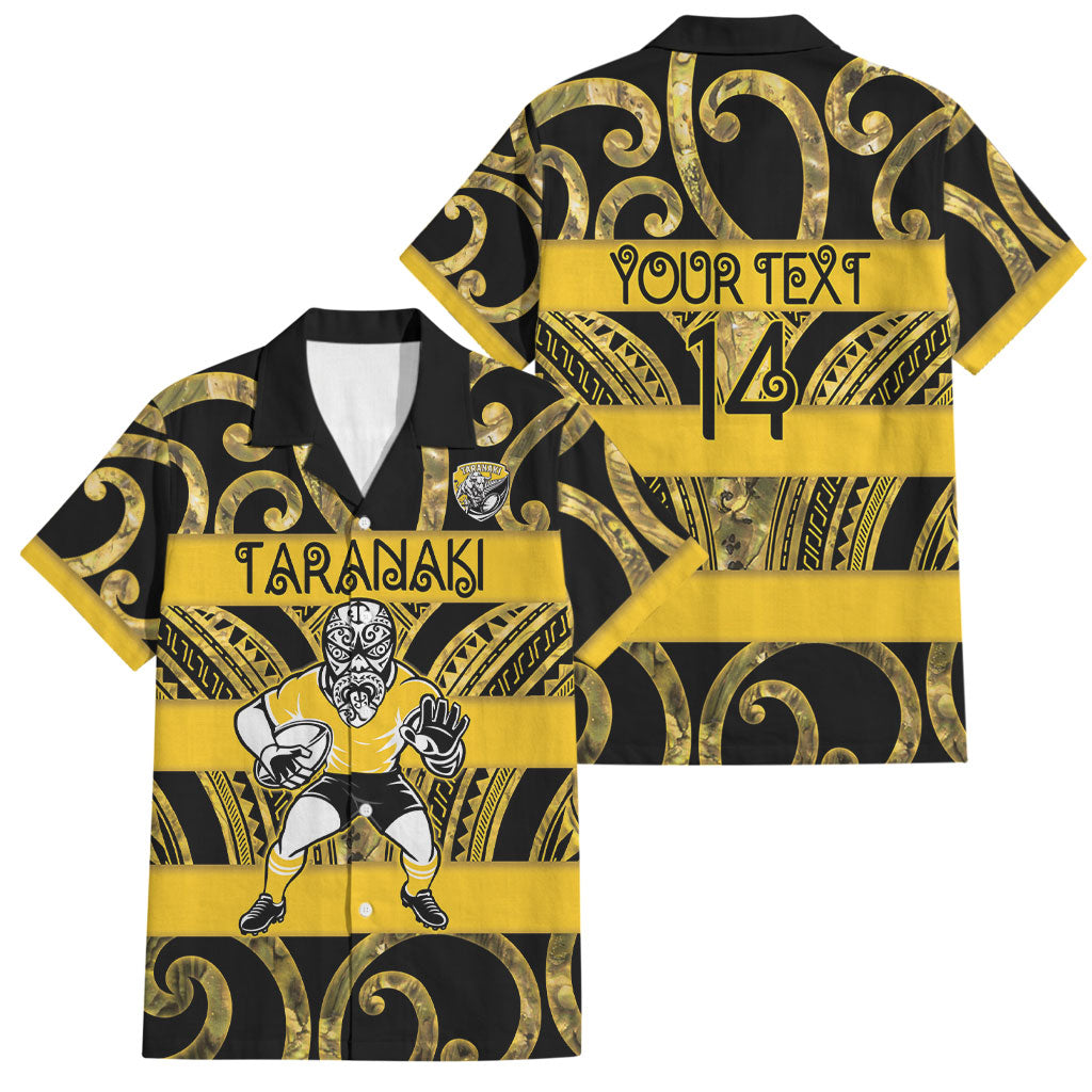 Taranaki Custom Rugby New Zealand Family Matching Mermaid Dress and Hawaiian Shirt Aotearoa Maori Pukana Tiki Mascot