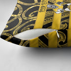 Taranaki Custom Rugby New Zealand Pillow Cover Aotearoa Maori Pukana Tiki Mascot