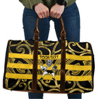 Taranaki Custom Rugby New Zealand Travel Bag Aotearoa Maori Pukana Tiki Mascot