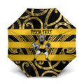 Taranaki Custom Rugby New Zealand Umbrella Aotearoa Maori Pukana Tiki Mascot