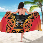 Waikato Custom Rugby New Zealand Sarong Aotearoa Maori Pukana Tiki Mascot