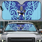 Northland Custom Rugby New Zealand Auto Sun Shade Aotearoa Maori Pukana Tiki Mascot
