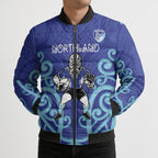 Northland Custom Rugby New Zealand Bomber Puffer Jacket Aotearoa Maori Pukana Tiki Mascot