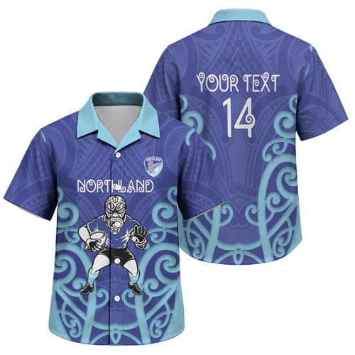 Northland Custom Rugby New Zealand Family Matching Short Sleeve Bodycon Dress and Hawaiian Shirt Aotearoa Maori Pukana Tiki Mascot