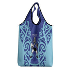Northland Custom Rugby New Zealand Grocery Bag Aotearoa Maori Pukana Tiki Mascot