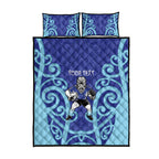 Northland Custom Rugby New Zealand Quilt Bed Set Aotearoa Maori Pukana Tiki Mascot
