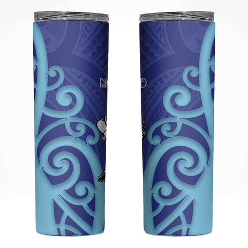 Northland Rugby New Zealand Skinny Tumbler Aotearoa Maori Pukana Tiki Mascot