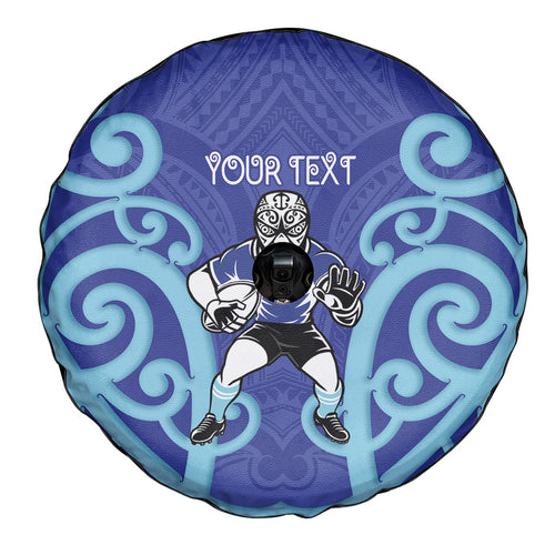Northland Custom Rugby New Zealand Spare Tire Cover Aotearoa Maori Pukana Tiki Mascot