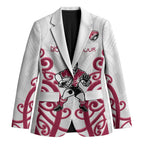 North Harbour Custom Rugby New Zealand Blazer Aotearoa Maori Pukana Tiki Mascot