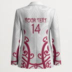 North Harbour Custom Rugby New Zealand Blazer Aotearoa Maori Pukana Tiki Mascot