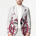 North Harbour Custom Rugby New Zealand Blazer Aotearoa Maori Pukana Tiki Mascot