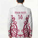 North Harbour Custom Rugby New Zealand Blazer Aotearoa Maori Pukana Tiki Mascot