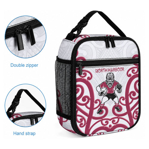 North Harbour Rugby New Zealand Lunch Bag Aotearoa Maori Pukana Tiki Mascot