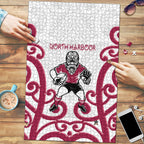 North Harbour Rugby New Zealand Puzzle Aotearoa Maori Pukana Tiki Mascot