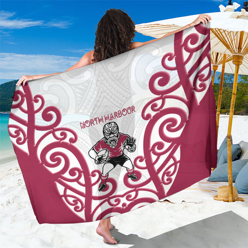 North Harbour Rugby New Zealand Sarong Aotearoa Maori Pukana Tiki Mascot